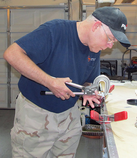 Attaching Nutplates To Baggage Bin Floor