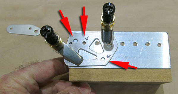 Number 4 Screw In VA-195A Stall Warning Mount Plate