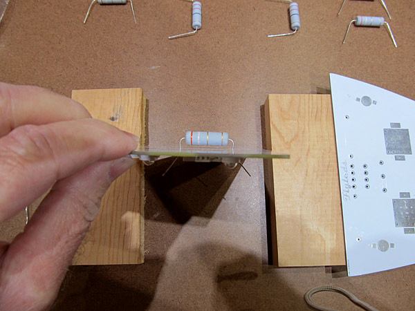 Closeup Of Power Resistor As Positioned On Circuit Board