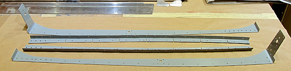 Primed Aft Canopy Rail and Flange Assemblies