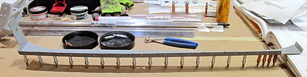 Clecoed Aft Canopy Rail Angles To Aft Canopy Rail Flanges