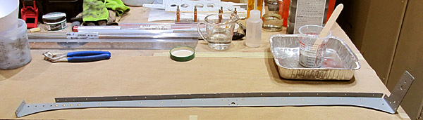 Riveting Aft Canopy Rail Angle And Aft Canopy Rail Flange Together