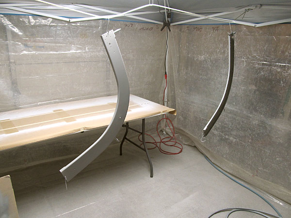 Priming Aft Canopy Frames