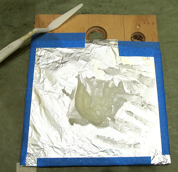 Apply Cotton Flox With Pallette Knife