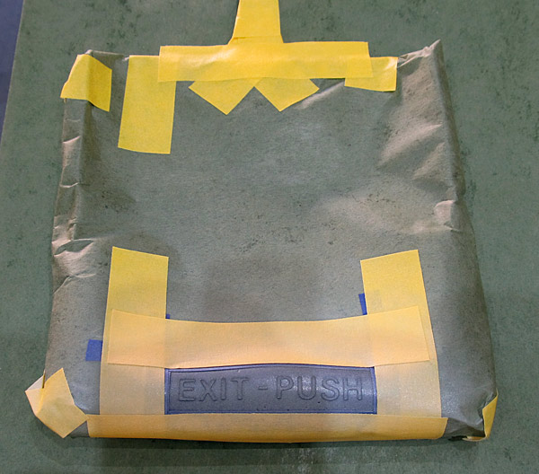 Masked Canopy Grip For A Strip To Be painted White