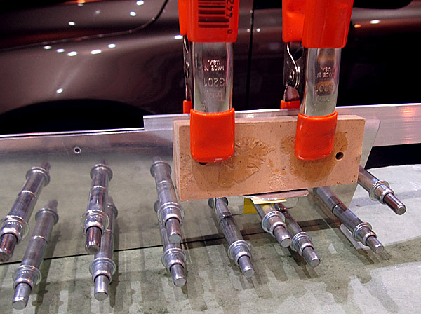 Wood Blocks To Prevent Canopy Handle Rotation While Drilling