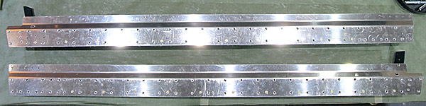 Machine Countersinking Left And Right Canopy Rail Assemblies