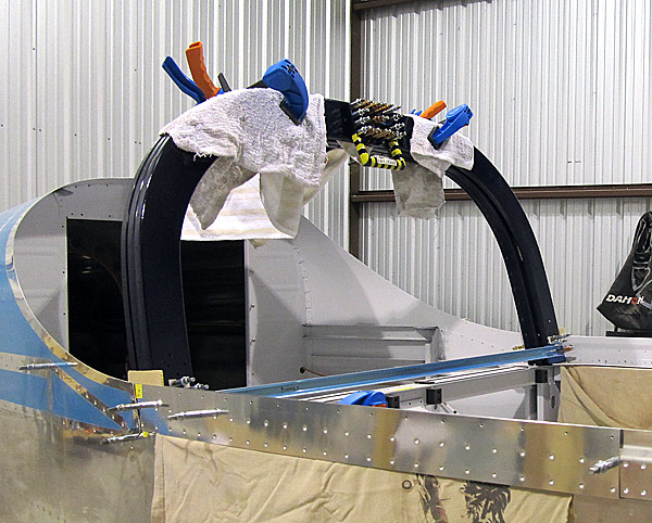 Match Drilling Canopy Handle Assembly Holes Into Aft Canopy Frames