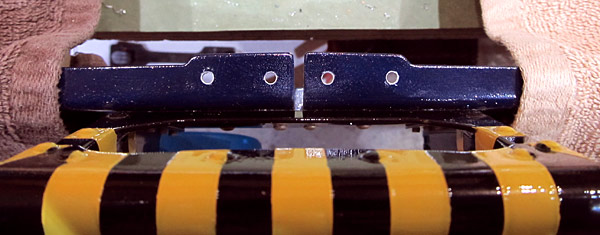 Debur Aft Canopy Frame Splice Holes
