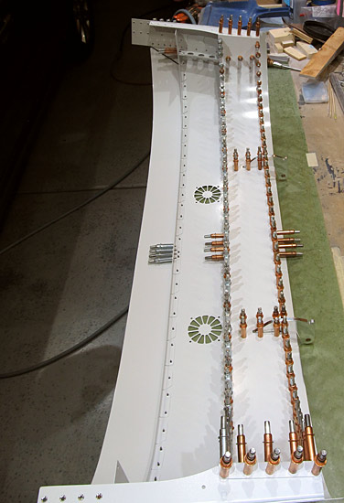 Clecoed On Close Out Skin To Canopy Assembly