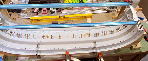 Riveting Aft Half Of Canopy Frame Close Out