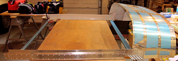 Riveting The Canopy Rail Assemblt To Canopy Assembly