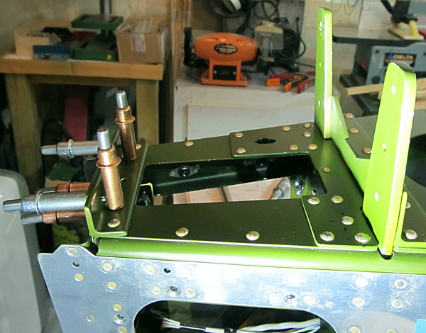 Riveting Aft Deck Rivets With Hand Squeezer