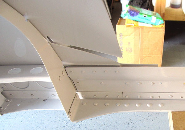 Right Canopy Rail Assembly Rivets Painted