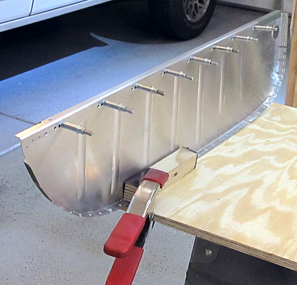 Baggage Bin Clamped To Table