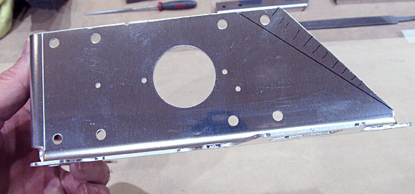 Excess Material Guides On Autopilot Servo Bracket