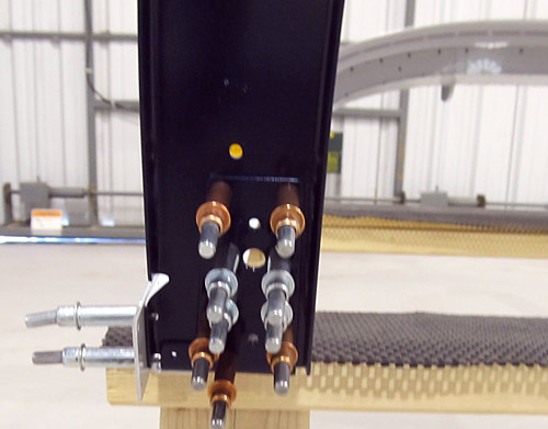 Clecoed Left Side Of Canopy Frame To Canopy Assembly
