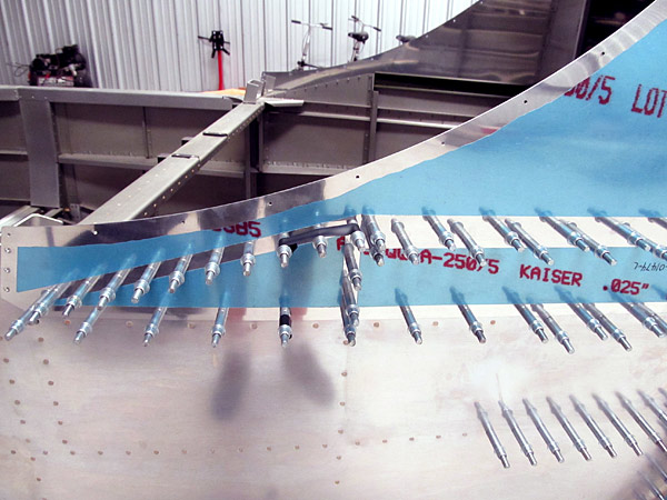 Marking No Rivet Zones In Fuselage