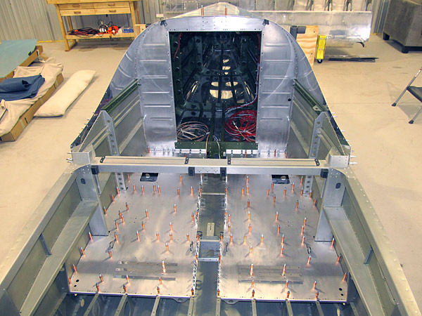 Attaching Baggage Bin Floors To Fuselage