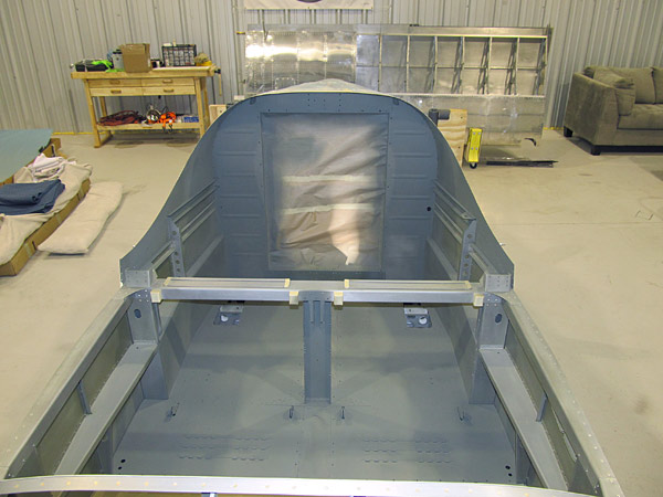 Primed Bare Metal Areas In Baggage Bin