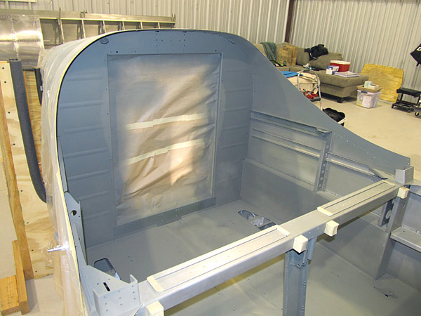 Primed Bare Metal Areas In Baggage Bin