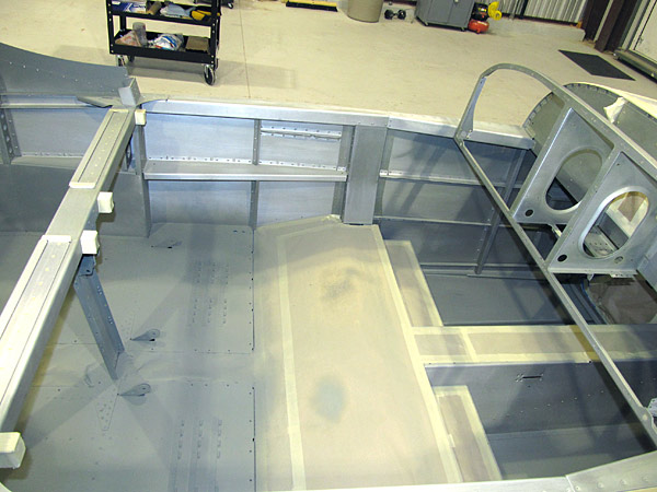 Primed Bare Metal Areas In Baggage Bin