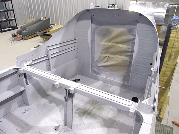 Preparing Inner Fuselage For Topcoat Paint