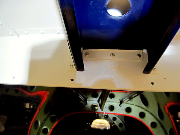 Riveting Roll Bar Brace To Bulkhead