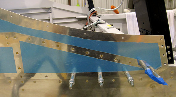 Attaching Skin Stiffeners To Fuselage Side Skins