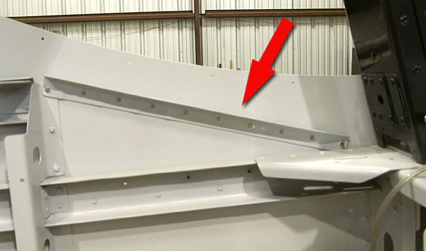 Attaching Skin Stiffeners To Fuselage Side Skins