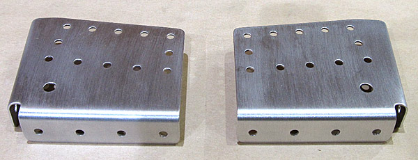 Deburred F-01432B-L and F-01432B-R Roll Bar Brace Brackets