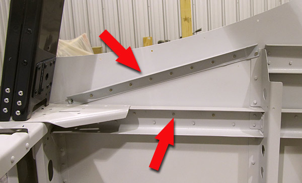 Attaching Skin Stiffeners To Fuselage Side Skins