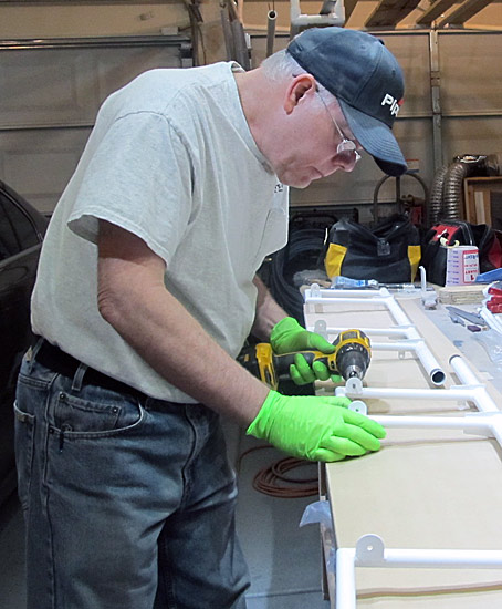 Final Drilling Holes In Rudder Pedal Bars