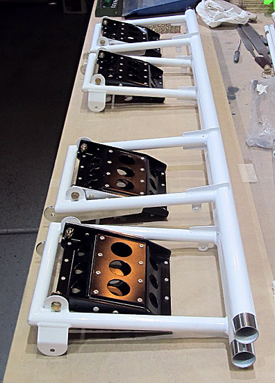 Brake Pedals Attached To Rudder Pedal Bars