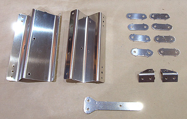 Separated Aileron Trim Mount Parts