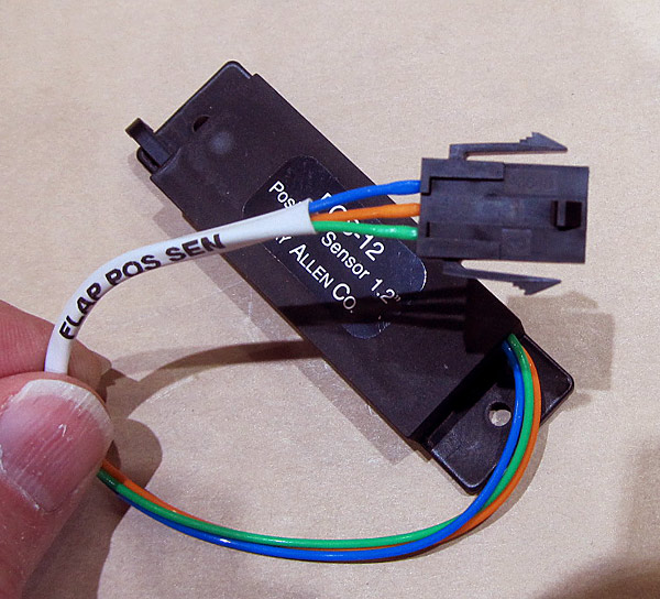 Connecting The Flap Position Sensor Wires to the Molex Plug