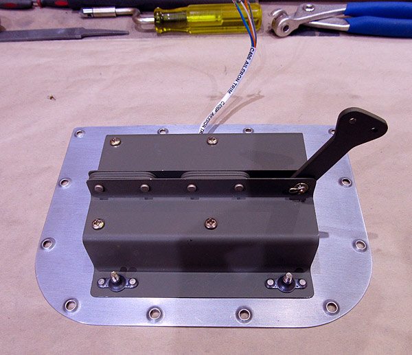 Installed Aileron Trim Actuator To W-822PP