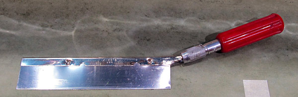 Saw Used To Cut Elevator Tip Notch