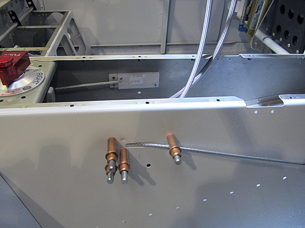 Attaching Rudder Cable Guides