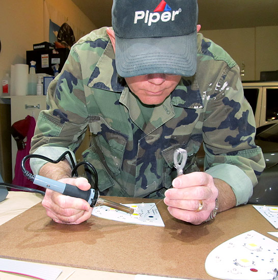 Soldering The Position LEDs To The Circuit Board