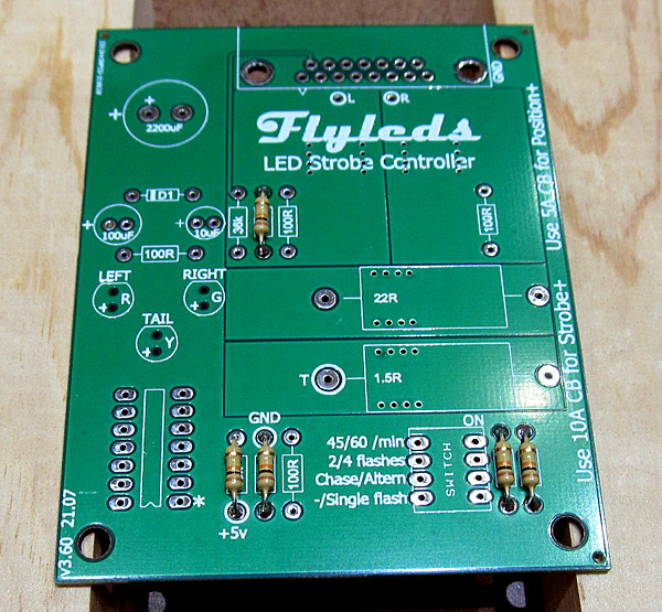 10&0hm; Resistors Soldered In Place