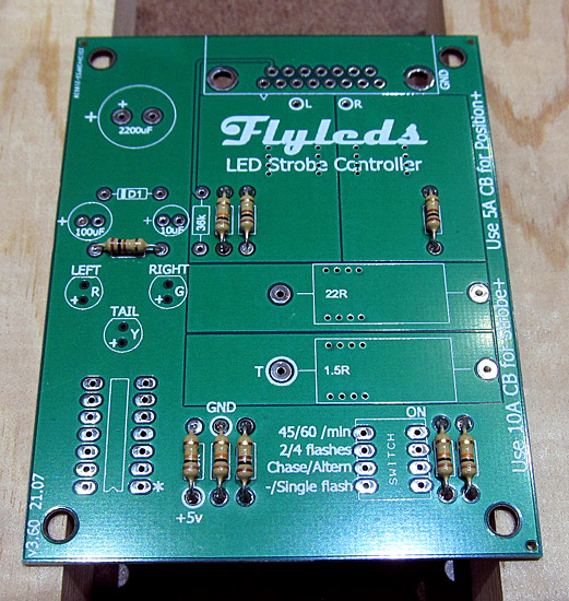 100Ω Resistors Soldered