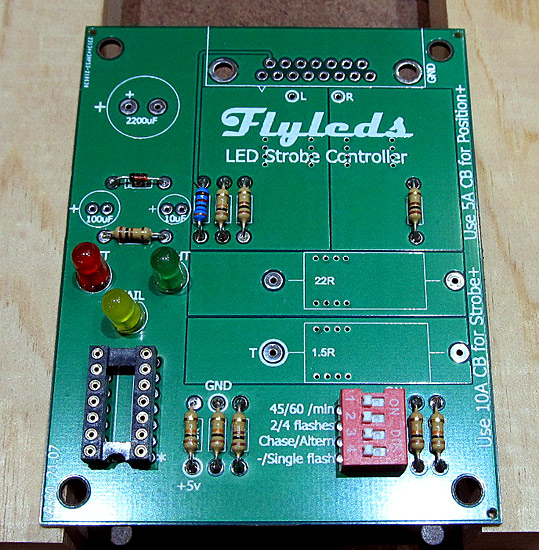 LED Lights Soldered To Controller Board