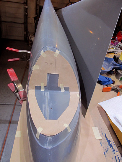 Lay Out Cut-outs For Navigation Lights In Wingtip