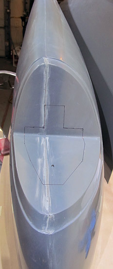 Lay Out Cut-outs For Navigation Lights In Wingtip