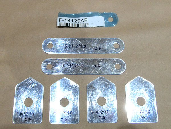 Marked F-14129AB Shims