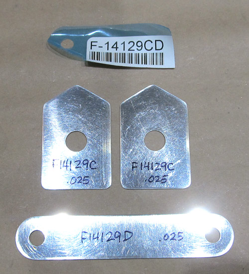 Marked F-14129CD Shims