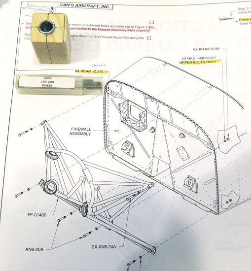 Six Engine Mount Holes Need Reamed