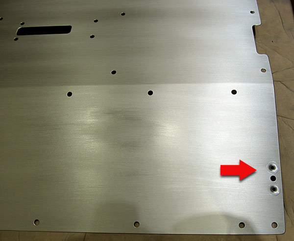 Dimple Nutplate Hole Right Seat Ramp