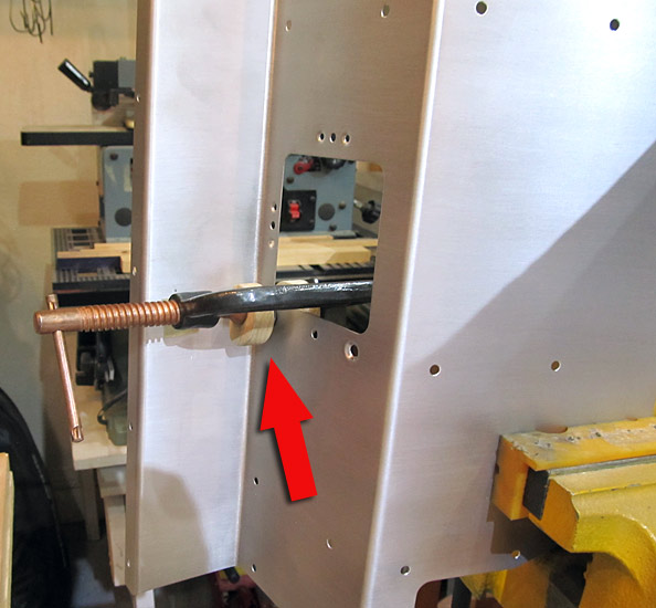 C Clamp Apparatus In Place
